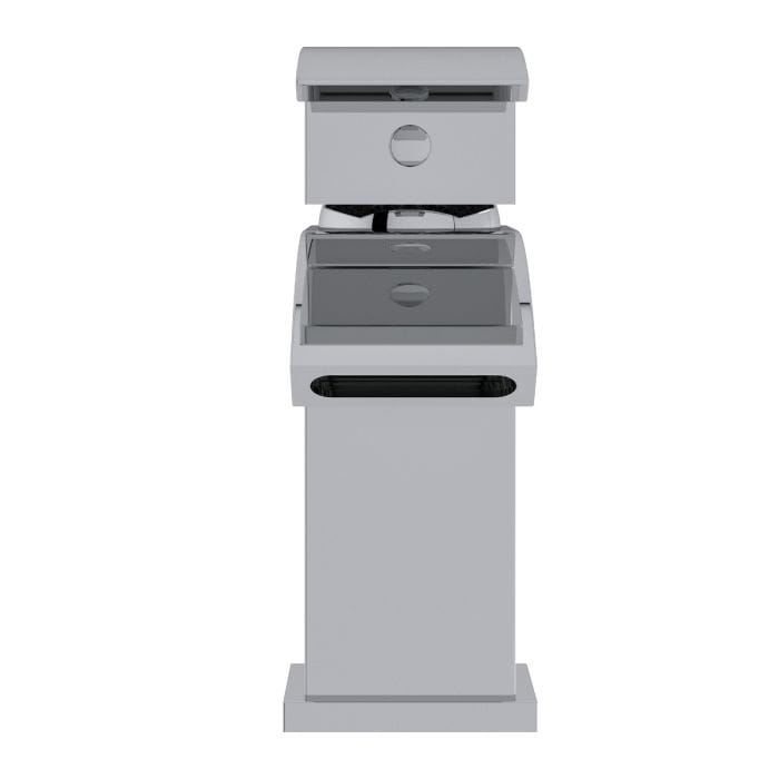 Cascade Cohen Mini Basin Mixer with Push Button Waste - Image 2