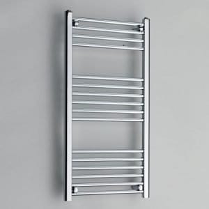 Cascade Straight 1000 x 500mm Chrome Electric Towel Rail - Thermostatic Control