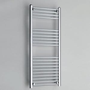 Cascade Straight 1200 x 500mm Chrome Electric Towel Rail - Thermostatic Control