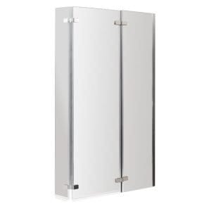 Cascade 5mm L Shaped Shower Bath Screen with Fixed Panel