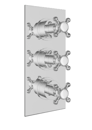 Cascade Winchester Pro Traditional Concealed Triple Shower Valve, 2 Outlet