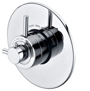 Cascade Modern Chrome Concealed Concentric Shower Valve, 1 Outlet