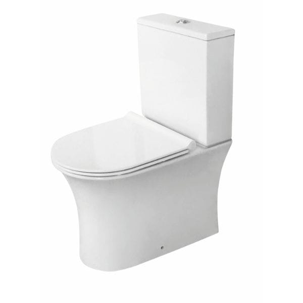 Cascade Tiene Rimless Closed Back Close Coupled Toilet