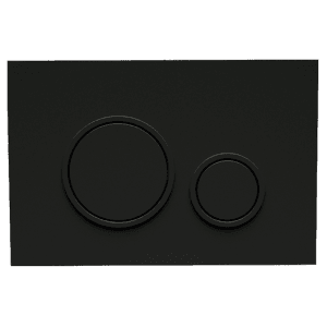 Fluidmaster Matt Black Flush Plate, Round