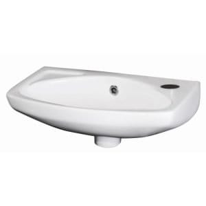 Cascade 450mm Right Hand Wall Hung Basin