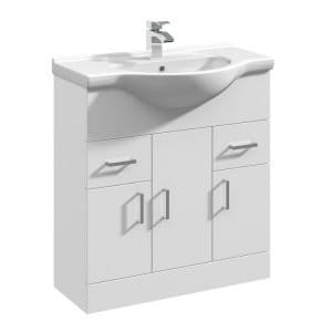 Cascade Opto 750mm Gloss White Vanity Unit
