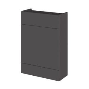 Cascade Union Slimline Grey Gloss WC Unit