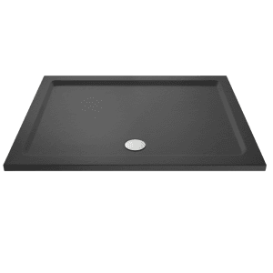 Rivato Slate Grey Rectangular Shower Tray, Side Waste-1200mm x 1000mm