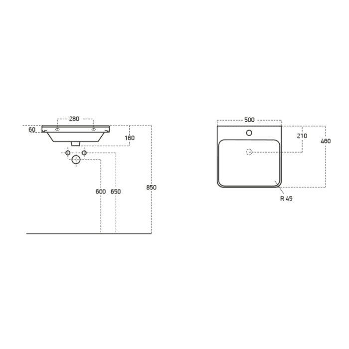 Cascade Halo P3 Supermatt Floor Standing 500mm Vanity Unit - Image 4