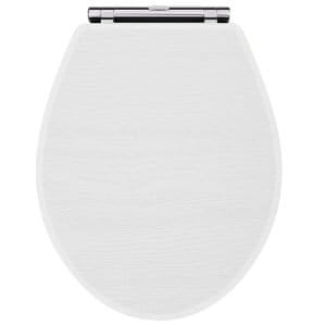 Cascade Round Soft Close Toilet Seat, White