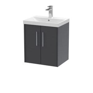 Cascade Anika 500mm Woodgrain 2 Door Wall Hung Vanity Unit