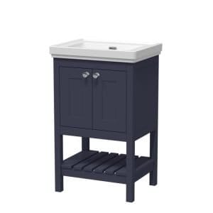 Cascade Juliette 500/600/800mm Indigo Blue 0 Tap Hole Floorstanding Vanity Unit