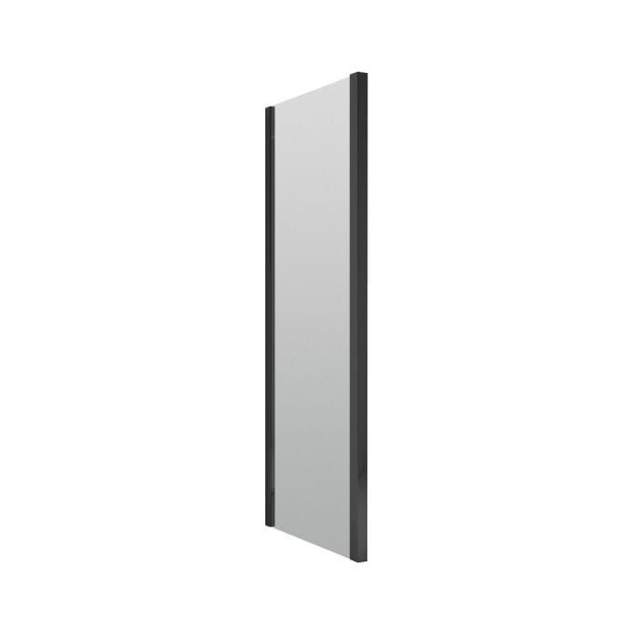 Cascade 6mm Matt Black Shower Enclosure Side Panel