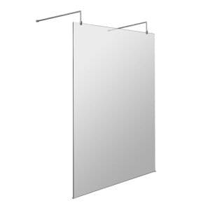 Cascade 8mm, Wetroom Shower Screen with 2 Support Arms - 1950mm High
