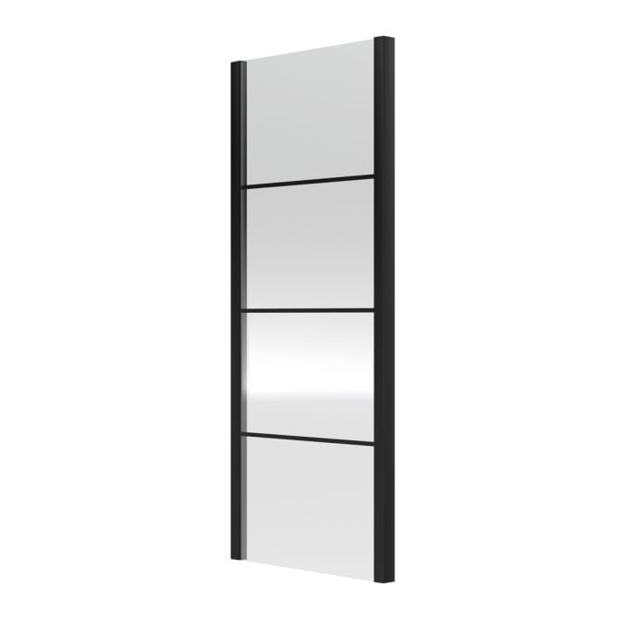 Cascade 8mm Matt Black Lined Side Panel