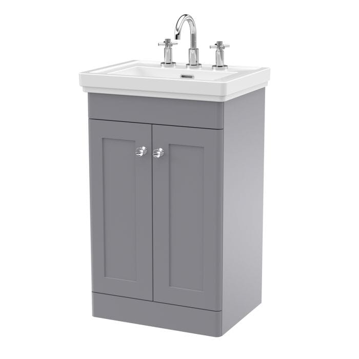 Cascade Laurel 2.0 500mm Floor Standing Vanity Unit - 3 Tap Hole - Image 3