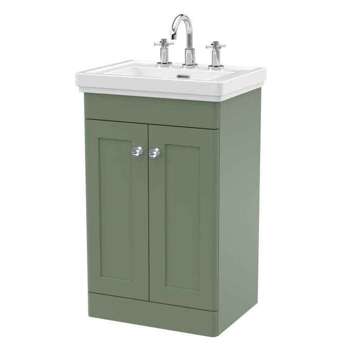 Cascade Laurel 2.0 500mm Floor Standing Vanity Unit - 3 Tap Hole