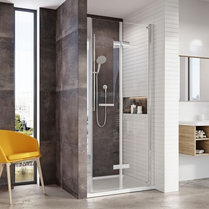 Cascade Pro 8 Frameless 8mm Bi-Fold Shower Door