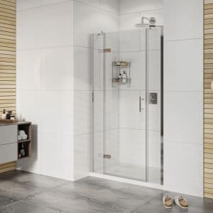 Cascade Pro 8 Frameless 8mm Hinged Shower Door with 2 Inline Panels