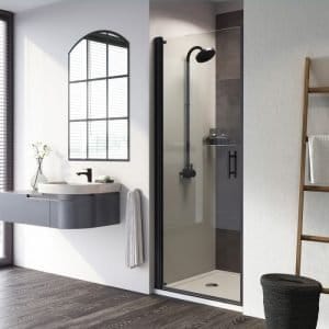 Cascade Pro 8 Black Frameless 8mm Pivot Shower Door