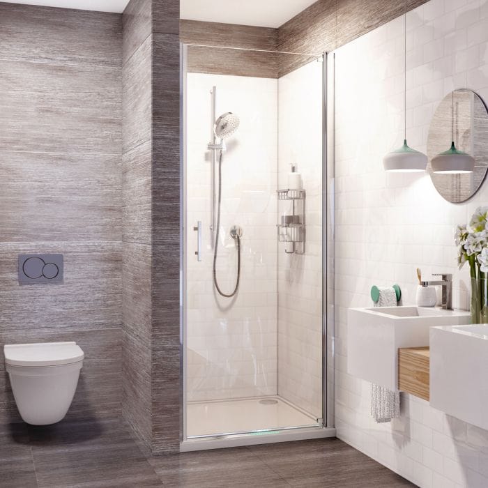 Cascade Pro 8 Frameless 8mm Pivot Shower Door