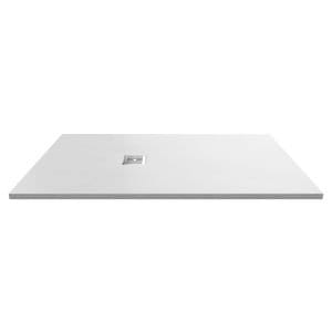 Cascade Rectangular White Slate Shower Tray, Center Waste-1600mm x 900mm