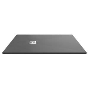 Cascade Rectangular Grey Slate Shower Tray, Center Waste-1400mm x 900mm