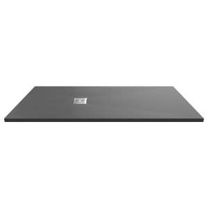 Cascade Rectangular Grey Slate Shower Tray, Center Waste-1700mm x 800mm