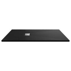 Cascade Rectangular Black Slate Shower Tray, Center Waste-1700mm x 800mm
